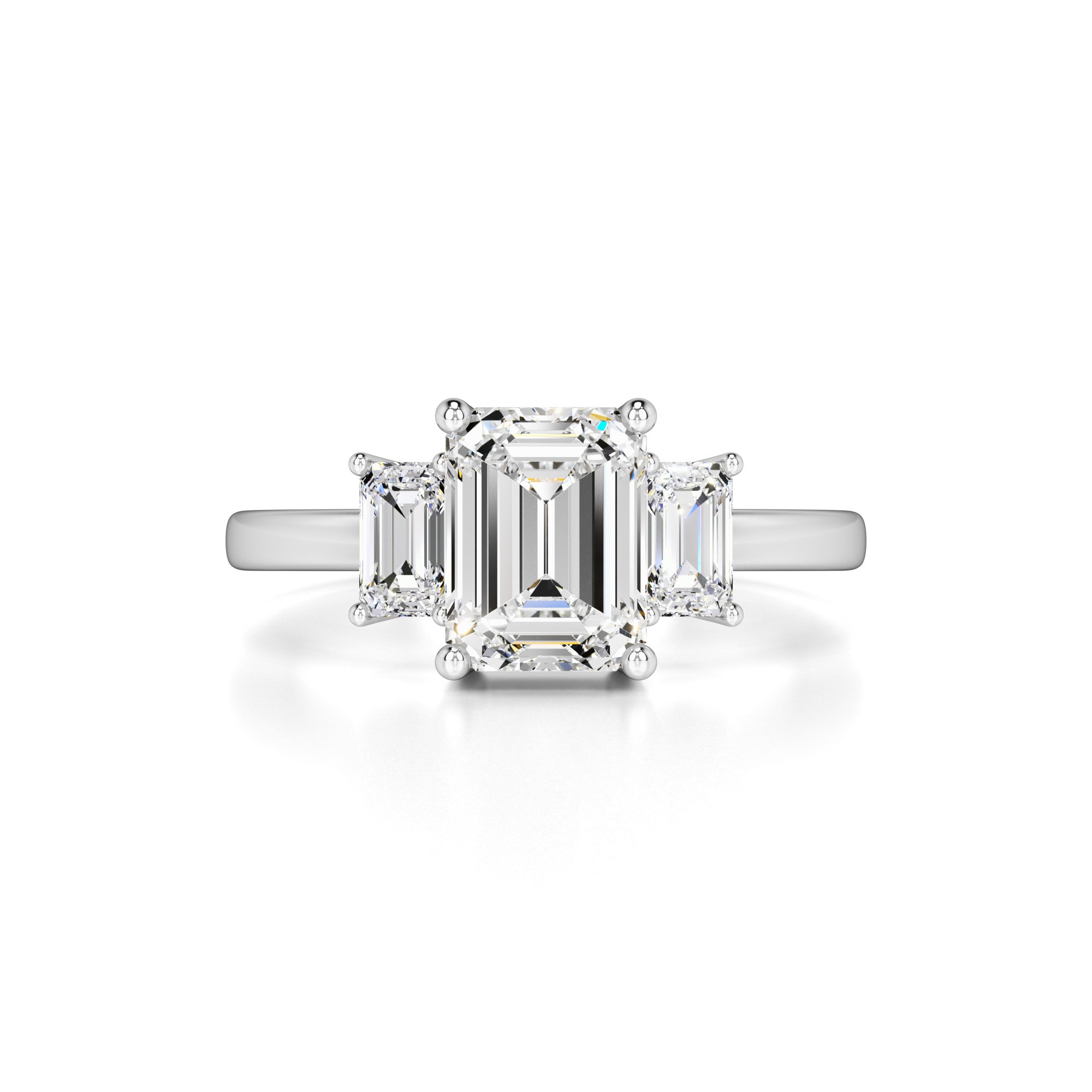 Rayna Moissanite & Lab Grown Diamond Ring | White Gold | 1