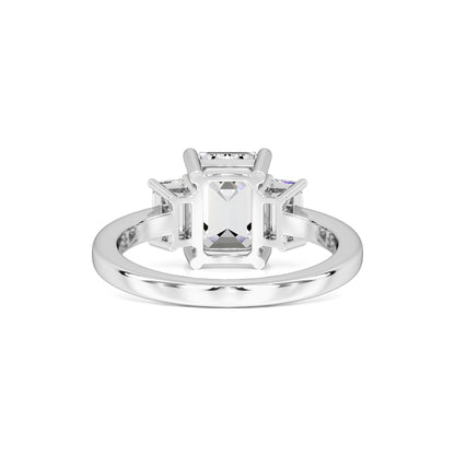 Rayna Moissanite & Lab Grown Diamond Ring | White Gold | 3