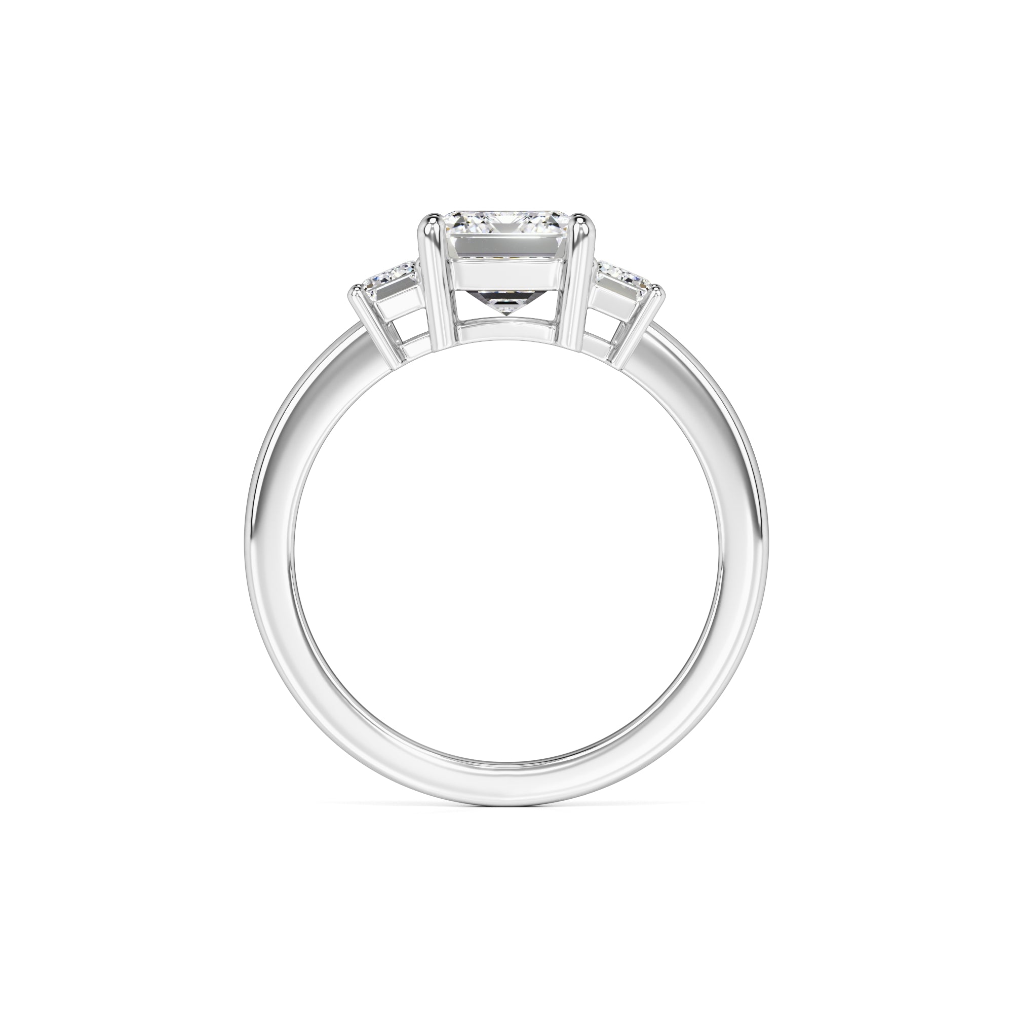 Rayna Moissanite & Lab Grown Diamond Ring | White Gold | 4