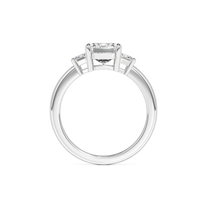 Rayna Moissanite & Lab Grown Diamond Ring | White Gold | 4