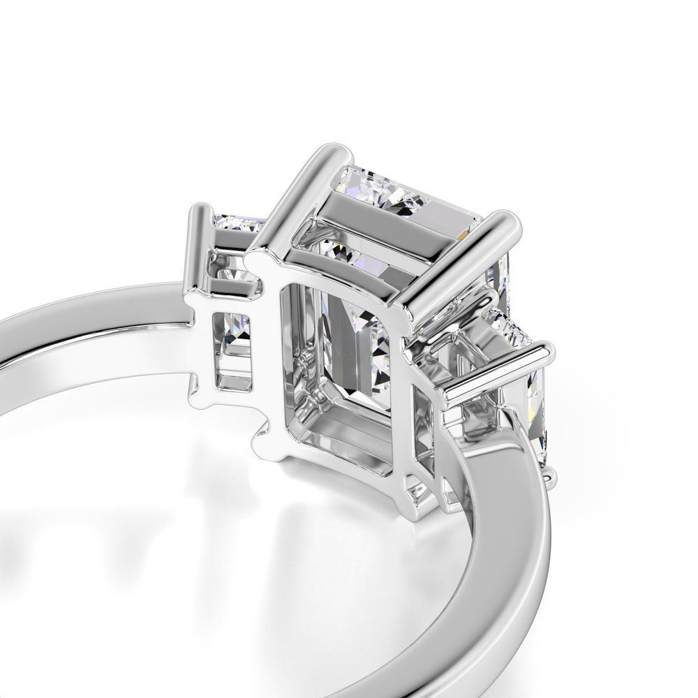 Rayna Moissanite & Lab Grown Diamond Ring | White Gold | 2