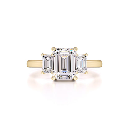 Rayna Moissanite & Lab Grown Diamond Ring | Yellow Gold | 1