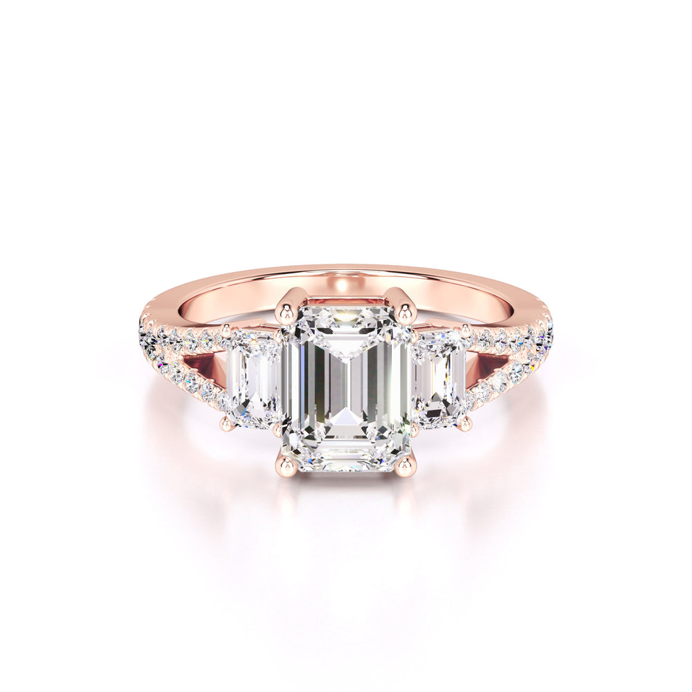 Emberly Lab Grown Diamond Ring | Rose Gold | 1