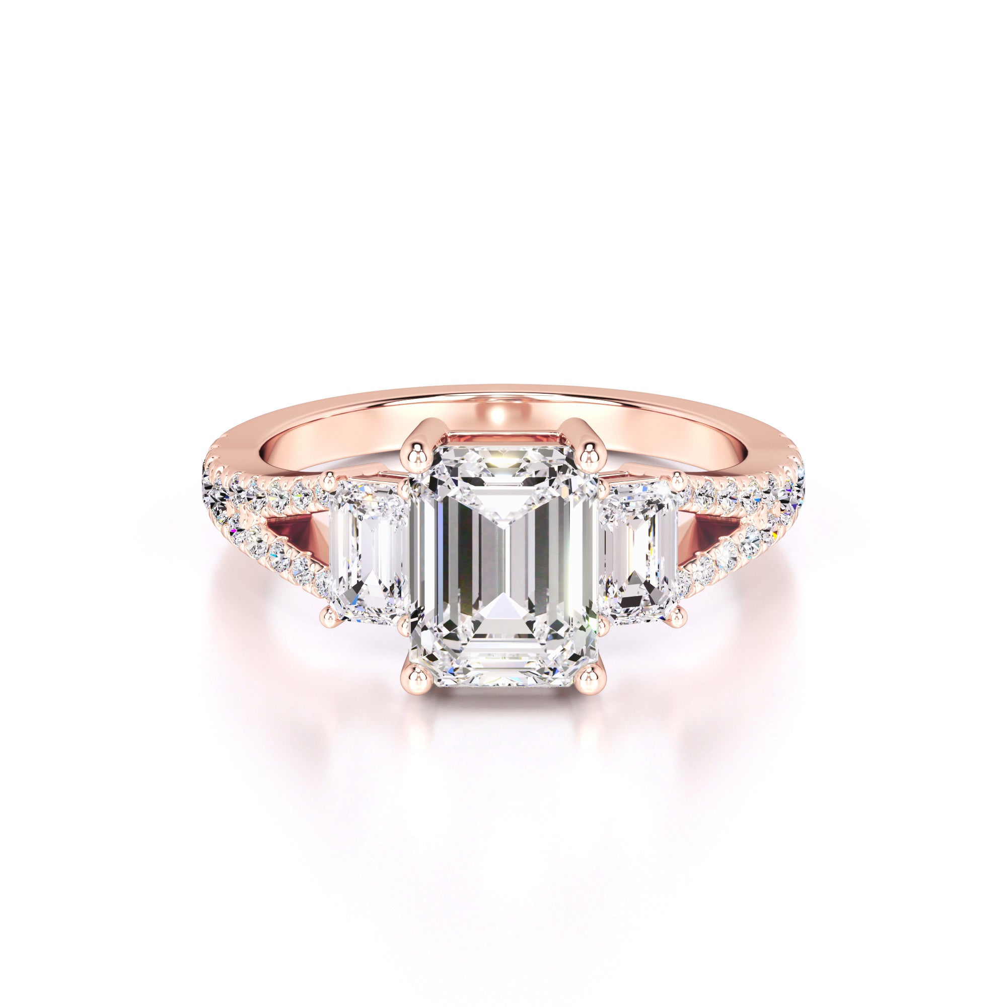 Emberly Lab Grown Diamond Ring | Rose Gold | 1