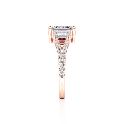 Emberly Lab Grown Diamond Ring | Rose Gold | 4