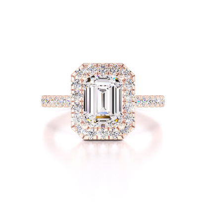 Charlotte Moissanite & Lab Grown Diamond Ring | Rose Gold | 1