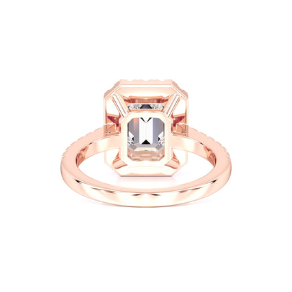 Charlotte Moissanite & Lab Grown Diamond Ring | Rose Gold | 3