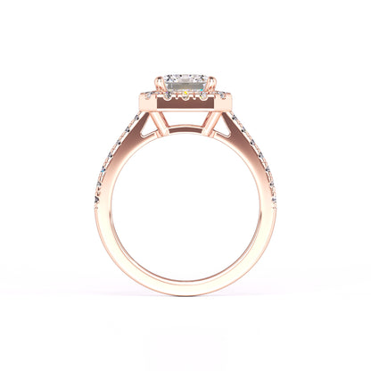 Charlotte Moissanite & Lab Grown Diamond Ring | Rose Gold | 4