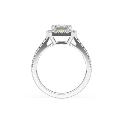 Charlotte Moissanite & Lab Grown Diamond Ring | White Gold | 4