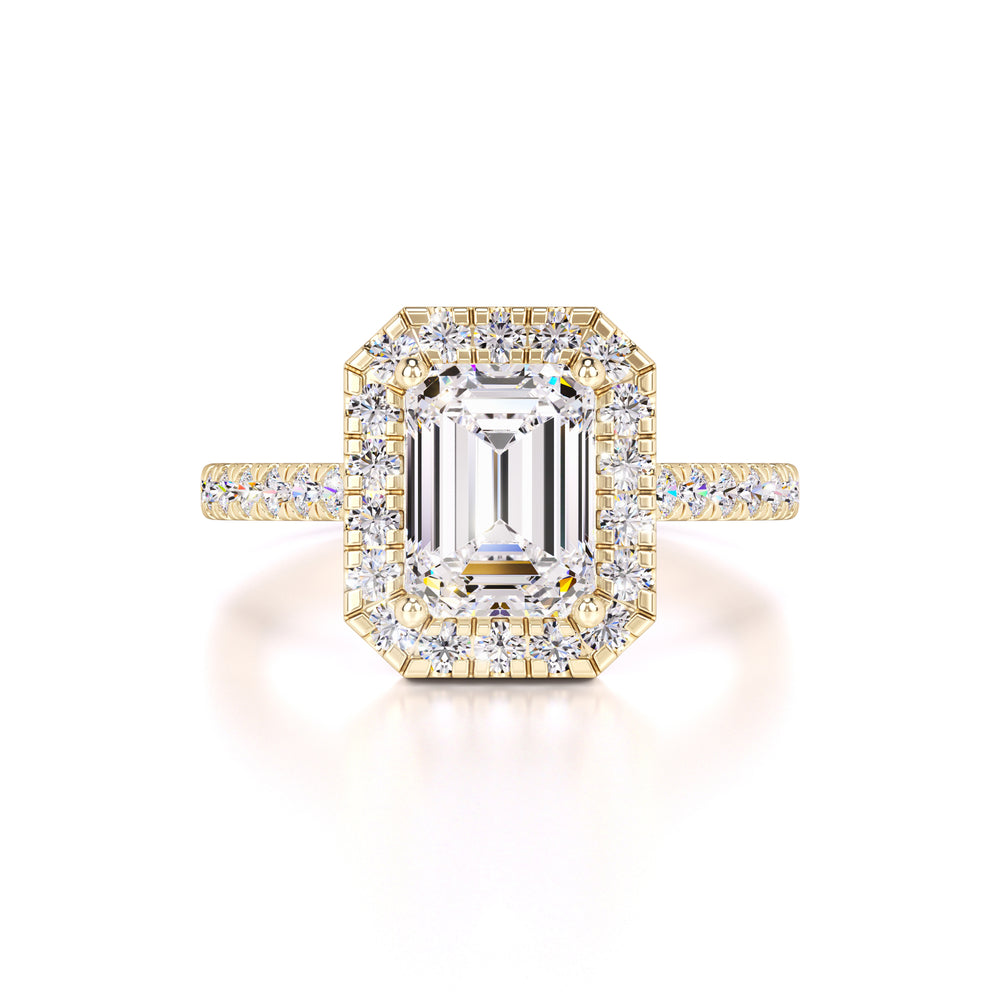 Charlotte Moissanite & Lab Grown Diamond Ring | Yellow Gold | 1