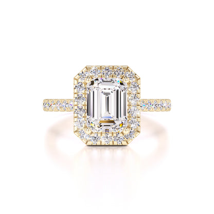 Charlotte Moissanite & Lab Grown Diamond Ring | Yellow Gold | 1