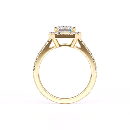 Charlotte Moissanite & Lab Grown Diamond Ring | Yellow Gold | 4