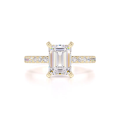 Peyton Moissanite & Lab Grown Diamond Ring | Yellow Gold | 1