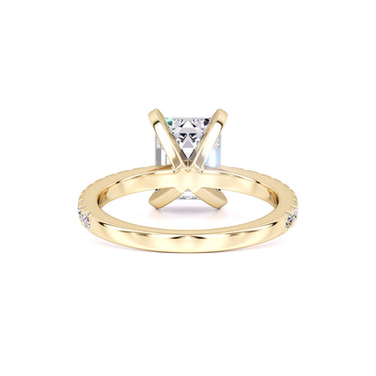 Peyton Moissanite & Lab Grown Diamond Ring | Yellow Gold | 3