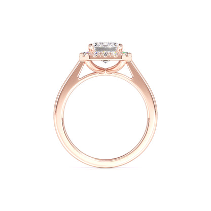 Kelsey Moissanite & Lab Grown Diamond Ring | Rose Gold | 4