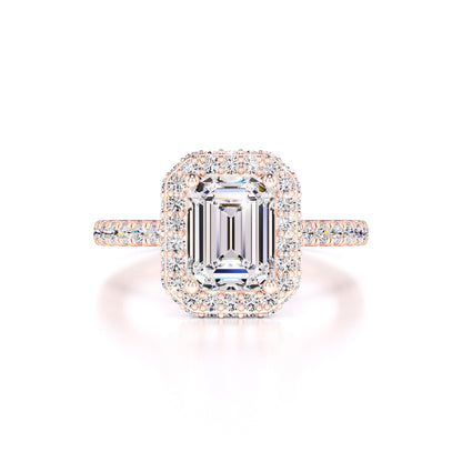 Amara Moissanite & Lab Grown Diamond Ring | Rose Gold | 1