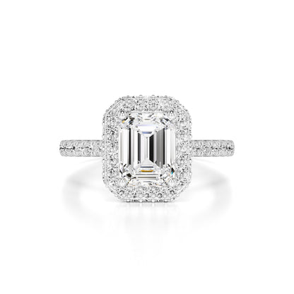 Amara Moissanite & Lab Grown Diamond Ring | White Gold | 1
