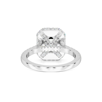 Amara Moissanite & Lab Grown Diamond Ring | White Gold | 3