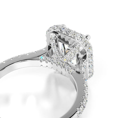 Amara Moissanite & Lab Grown Diamond Ring | White Gold | 2
