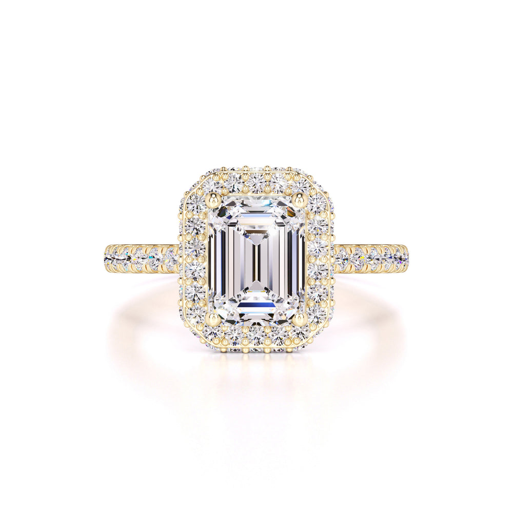 Amara Moissanite & Lab Grown Diamond Ring | Yellow Gold | 1