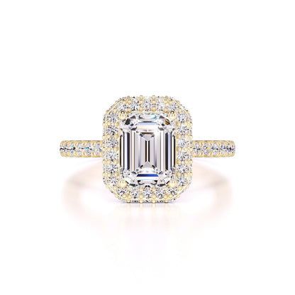 Amara Moissanite & Lab Grown Diamond Ring | Yellow Gold | 1