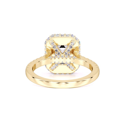 Amara Moissanite & Lab Grown Diamond Ring | Yellow Gold | 3