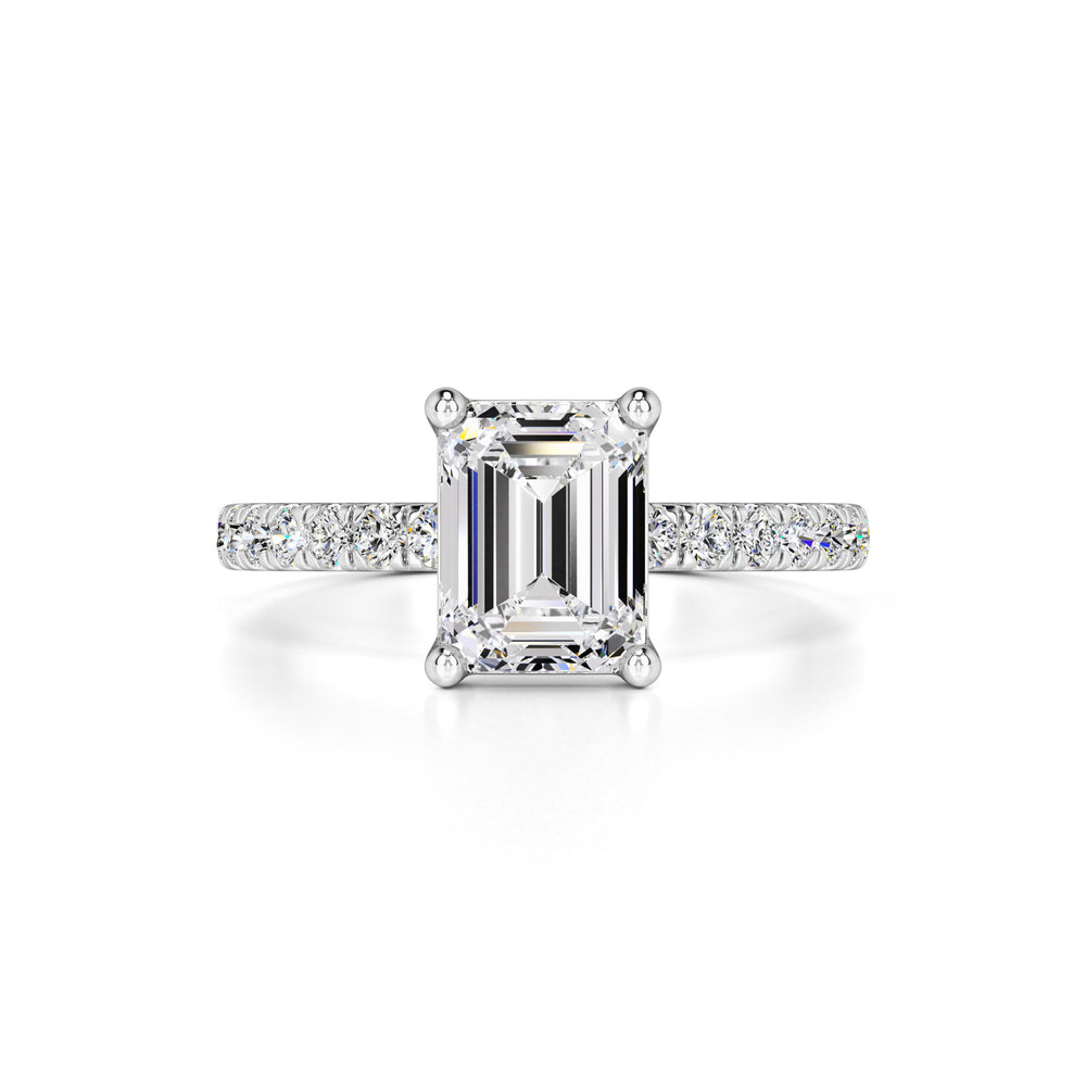 Tinsley Moissanite & Lab Grown Diamond Ring | White Gold | 1