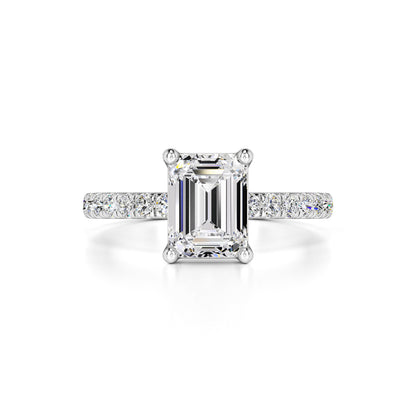 Tinsley Moissanite & Lab Grown Diamond Ring | White Gold | 1