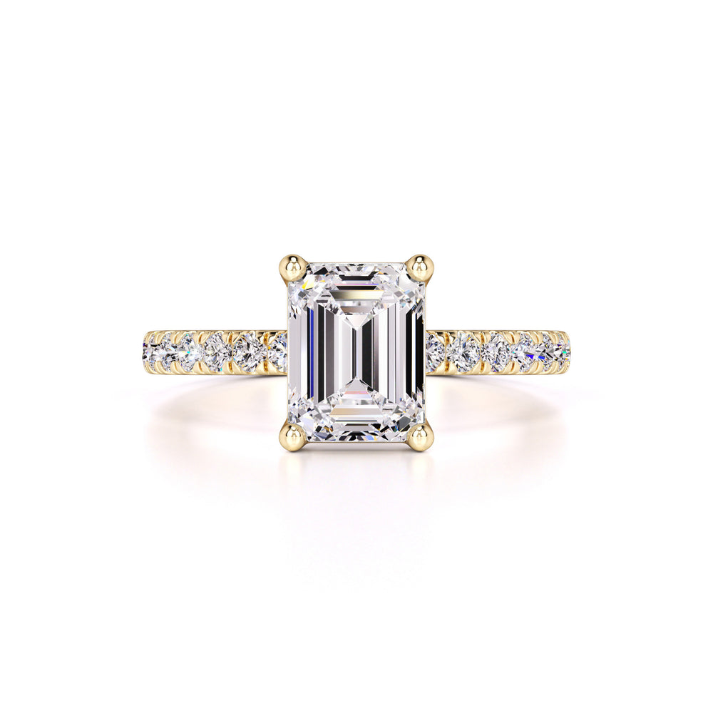 Tinsley Moissanite & Lab Grown Diamond Ring | Yellow Gold | 1