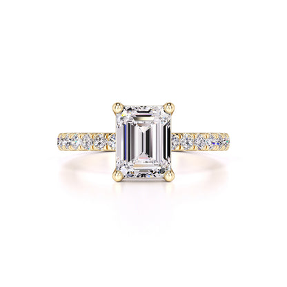 Tinsley Moissanite & Lab Grown Diamond Ring | Yellow Gold | 1