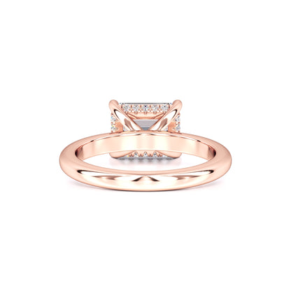 Riley Moissanite & Lab Grown Diamond Ring | Rose Gold | 3
