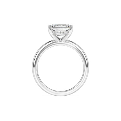 Riley Moissanite & Lab Grown Diamond Ring | White Gold | 4