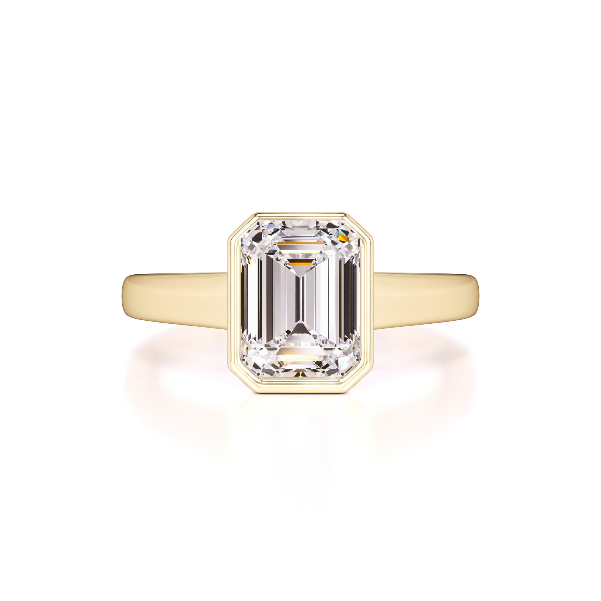 Serena Moissanite Ring | Yellow Gold | 1