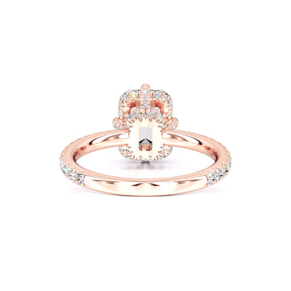 Nadia Moissanite & Lab Grown Diamond Ring | Rose Gold | 3