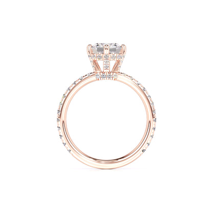 Nadia Moissanite & Lab Grown Diamond Ring | Rose Gold | 4