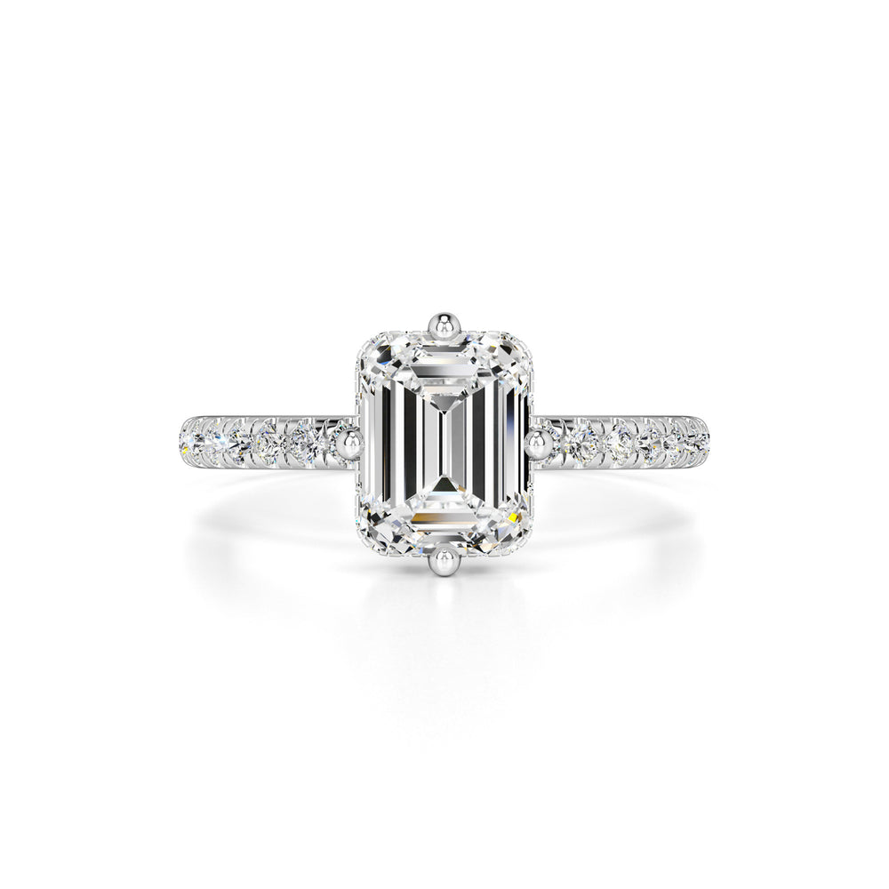 Nadia Moissanite & Lab Grown Diamond Ring | White Gold | 1