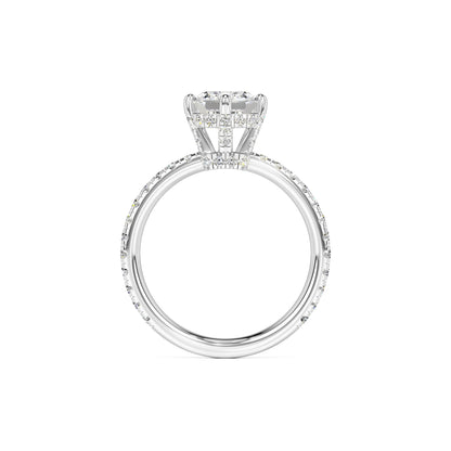 Nadia Moissanite & Lab Grown Diamond Ring | White Gold | 4