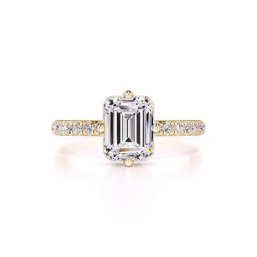 Nadia Moissanite & Lab Grown Diamond Ring | Yellow Gold | 1
