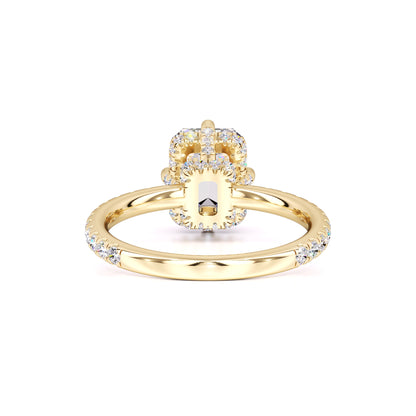Nadia Moissanite & Lab Grown Diamond Ring | Yellow Gold | 3