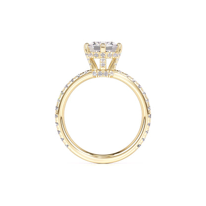Nadia Moissanite & Lab Grown Diamond Ring | Yellow Gold | 4
