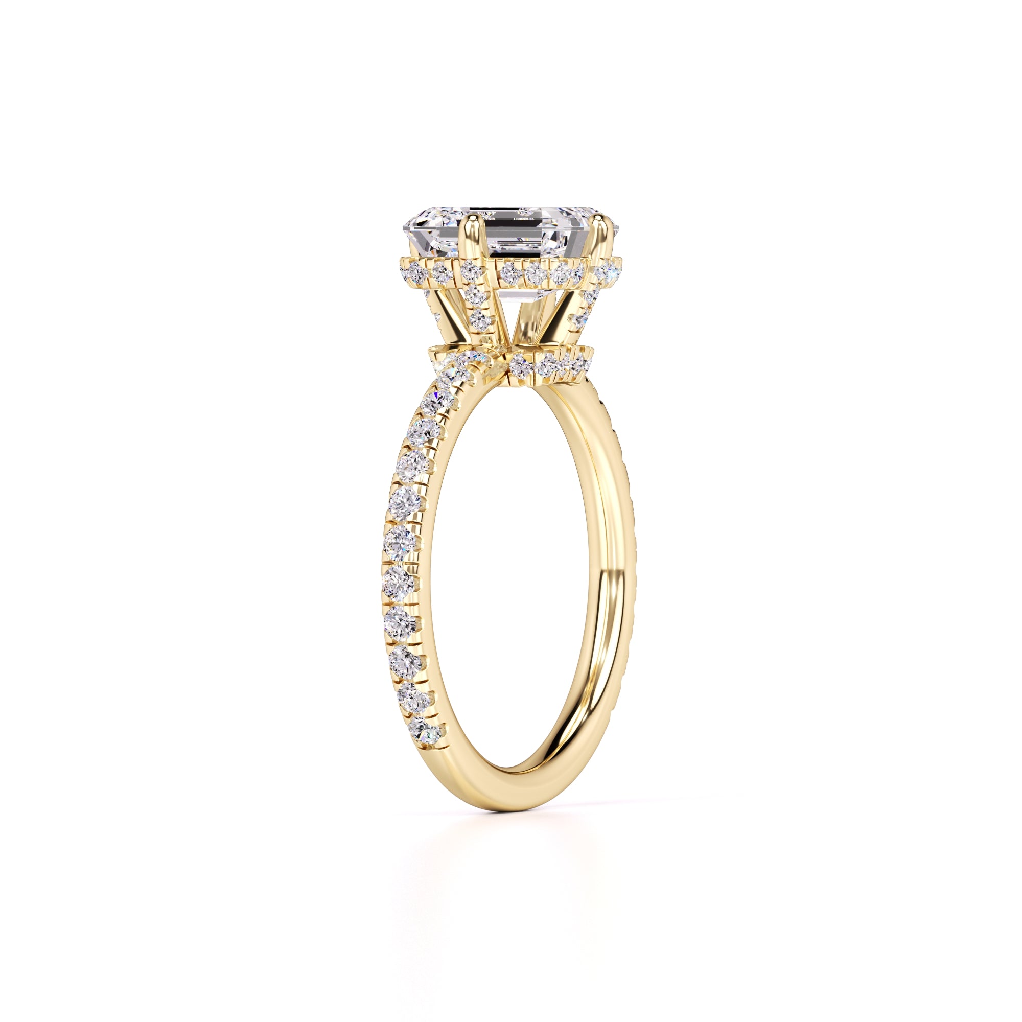 Nadia Lab Grown Diamond Ring | Yellow Gold | 3