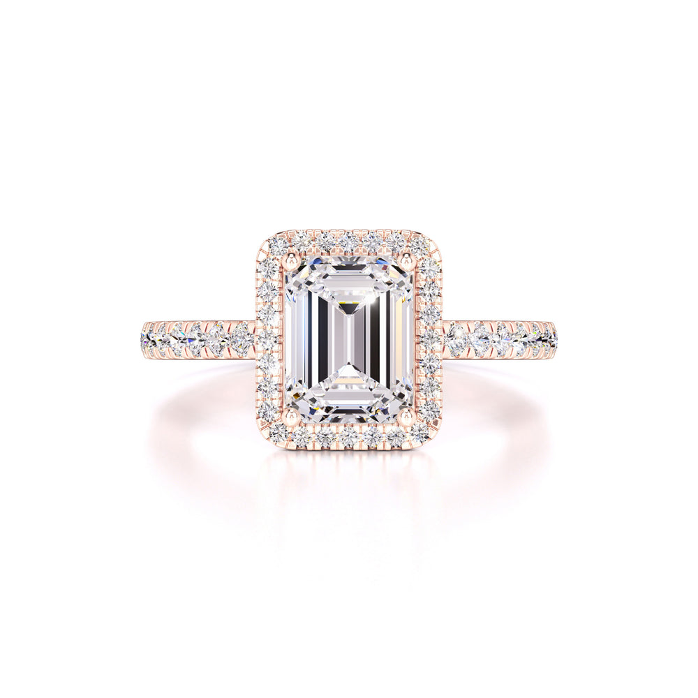 Jaylee Moissanite & Lab Grown Diamond Ring | Rose Gold | 1
