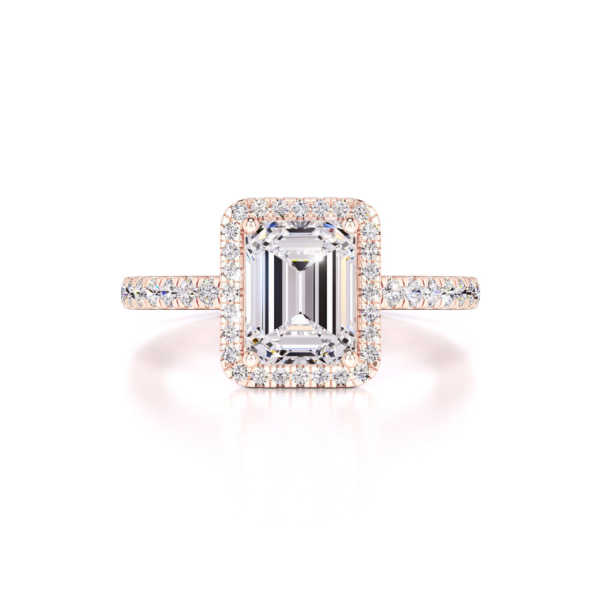 Jaylee Moissanite & Lab Grown Diamond Ring | Rose Gold | 1