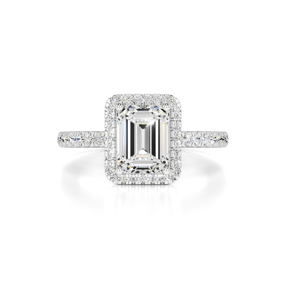 Jaylee Moissanite & Lab Grown Diamond Ring | White Gold | 1