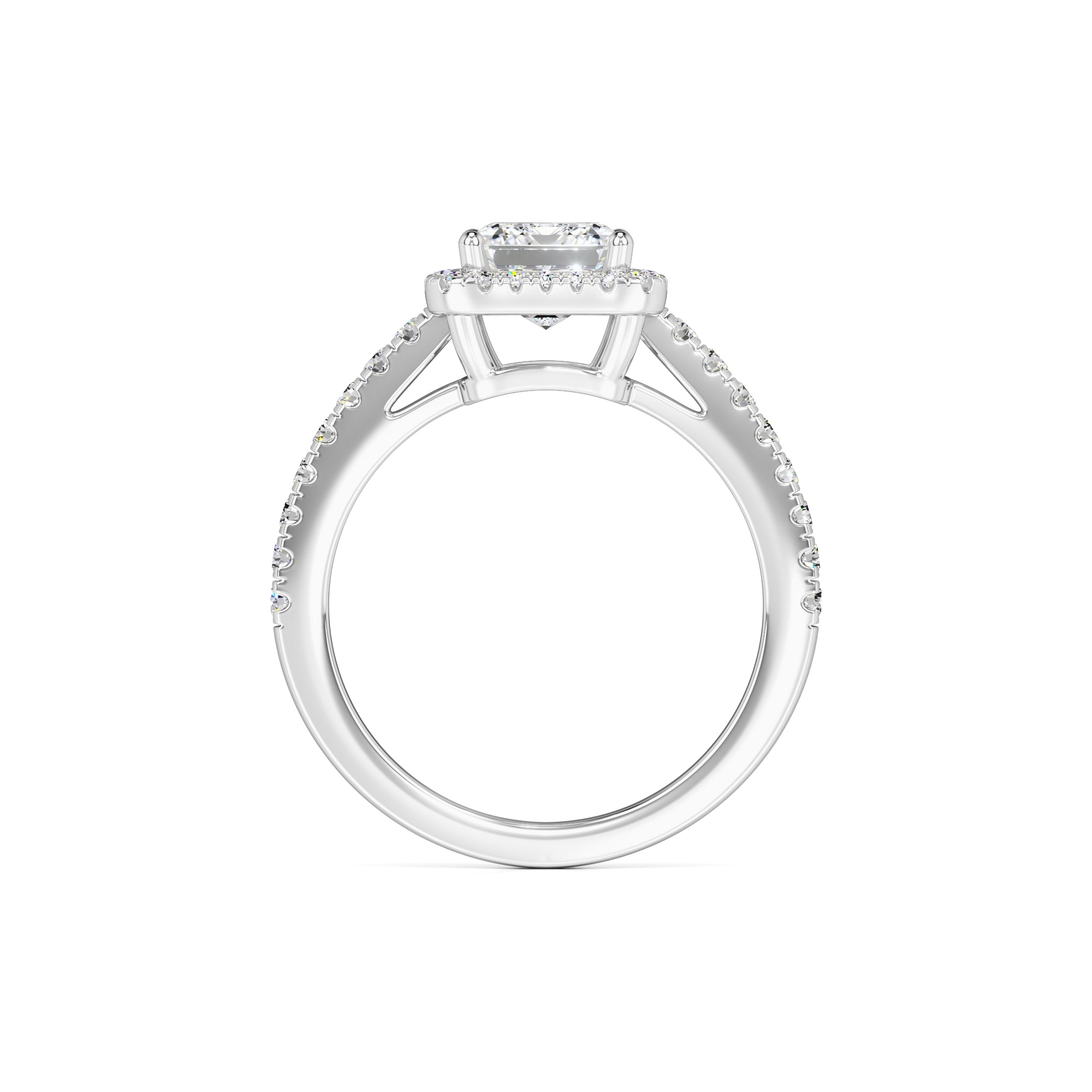 Jaylee Moissanite & Lab Grown Diamond Ring | White Gold | 4