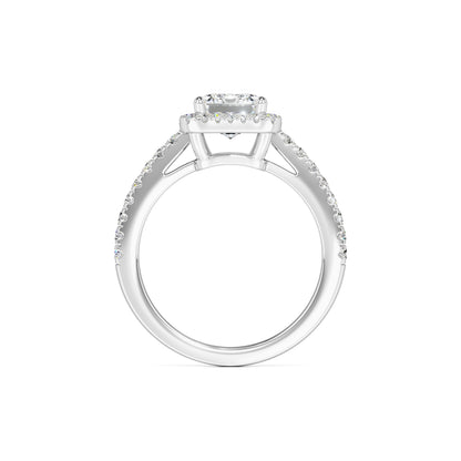 Jaylee Moissanite & Lab Grown Diamond Ring | White Gold | 4