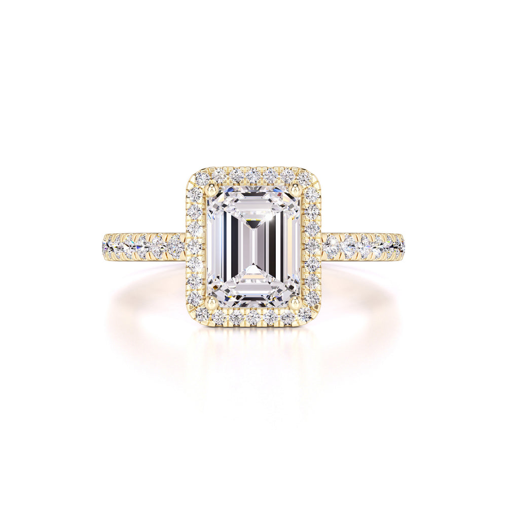 Jaylee Moissanite & Lab Grown Diamond Ring | Yellow Gold | 1