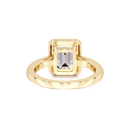 Jaylee Moissanite & Lab Grown Diamond Ring | Yellow Gold | 3