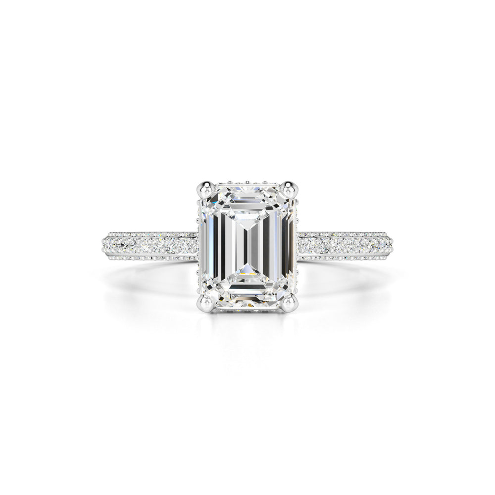 Harper Moissanite & Lab Grown Diamond Ring | White Gold | 1