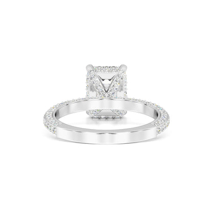 Harper Moissanite & Lab Grown Diamond Ring | White Gold | 3